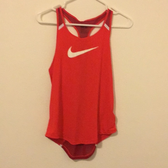 Nike Tops - Nike Women’s Dri-Fit Red Swoosh runners top.